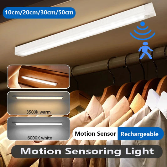 Wireless Motion Sensor LED Bar Light – Rechargeable & Magnetic