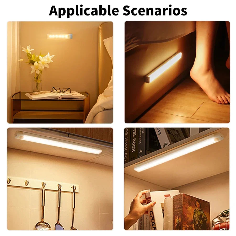 Wireless Motion Sensor LED Bar Light – Rechargeable & Magnetic